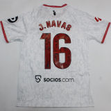 J. NAVAS # 16 Sevilla FC Home White Fans Soccer Jersey 2024/25 全广告 切图