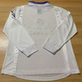 1997/98 RM White Home Retro Long Sleeve Soccer Jersey