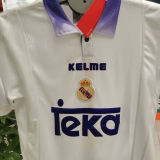 1997/98 RM White Home Retro Long Sleeve Soccer Jersey
