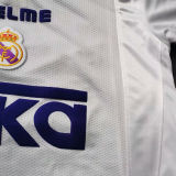 1997/98 RM White Home Retro Long Sleeve Soccer Jersey
