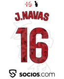 J. NAVAS # 16 Sevilla FC Home White Fans Soccer Jersey 2024/25 全广告 切图