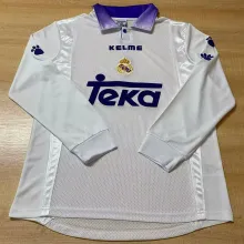 1997/98 RM White Home Retro Long Sleeve Soccer Jersey