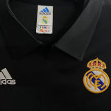 2002/03 RM Away Black Retro Long Sleeve Soccer Jersey