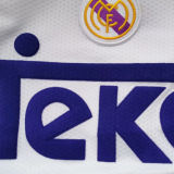 1997/98 RM White Home Retro Long Sleeve Soccer Jersey