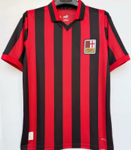 2025 AC Milan 1:1 Quality 125Th Anniversary Fans Soccer Jersey 纪念版 无钮扣