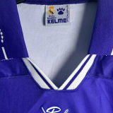 1994/96 RM Blue Away Retro Long Sleeve Soccer Jersey