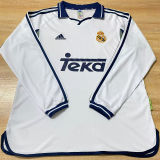 2000/01 RM Home White Retro Long Sleeve Soccer Jersey