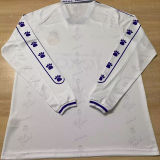 1994/96 RM White Home Retro Long Sleeve Soccer Jersey