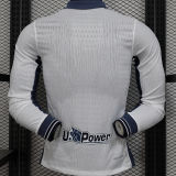 2024/25 In Milan Away White Player Version Long Sleeve Soccer Jersey