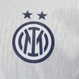 2024/25 In Milan Away White Player Version Long Sleeve Soccer Jersey