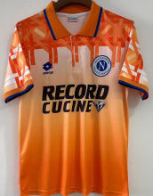 1994 Napoli Away Orange Retro Soccer Jersey