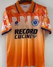 1994 Napoli Away Orange Retro Soccer Jersey