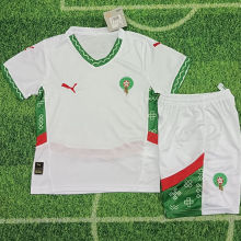 2025 Morocco Away White Kids Jersey