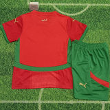 2025 Morocco Home Red Kids Jersey