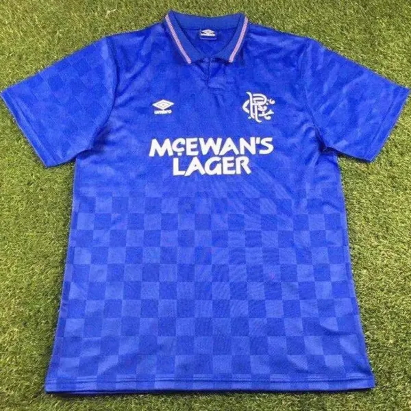 1987/90 Rangers Home Retro Soccer Jersey