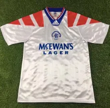 1992/94 Rangers Away White Retro Soccer Jersey
