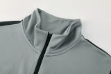 2025 Nk~ Grey Black Jacket Tracksuit