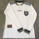 1996 Germany Home White Retro Long Sleeve Soccer Jersey