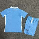 2011/12 Man City Home Blue Retro Kids Soccer Jersey