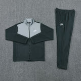 2025 Nk~ Grey Black Jacket Tracksuit