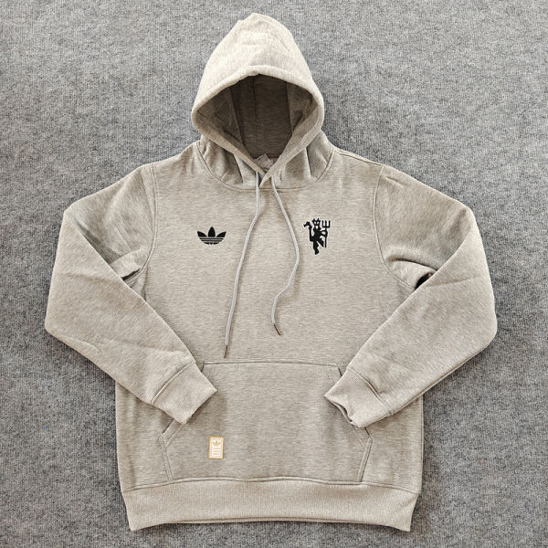2025 M Utd Grey Hoody 硅胶