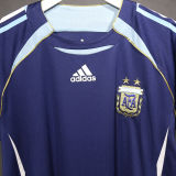 2006 Argentina Away Retro Player Version Soccer Jersey