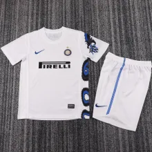 2010/11 In Milan Away White Retro Kids Soccer Jersey