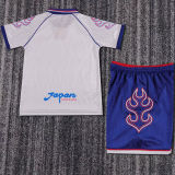1998 Japan Away White Retro Kids Soccer Jersey