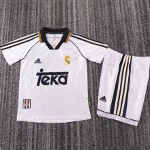 1998/2000 RM Home White Retro Kids Soccer Jersey