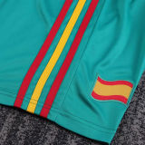 2010 Spain Goalkeeper Kids Retro Soccer Jersey