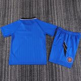 1986/88 M Utd Third Blue Retro Kids Soccer Jersey
