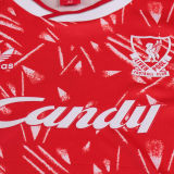1989/91 LFC Home Red Retro Kids Soccer Jersey