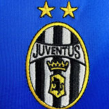 1999/2000 JUV Away Blue Retro Long Sleeve Soccer Jersey