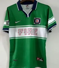 1998 Chicago Fire Away Green Retro Soccer Jersey