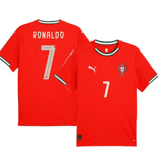 RONALDO #7 Portugal Home Red Fans Jersey 2025/26 ★★