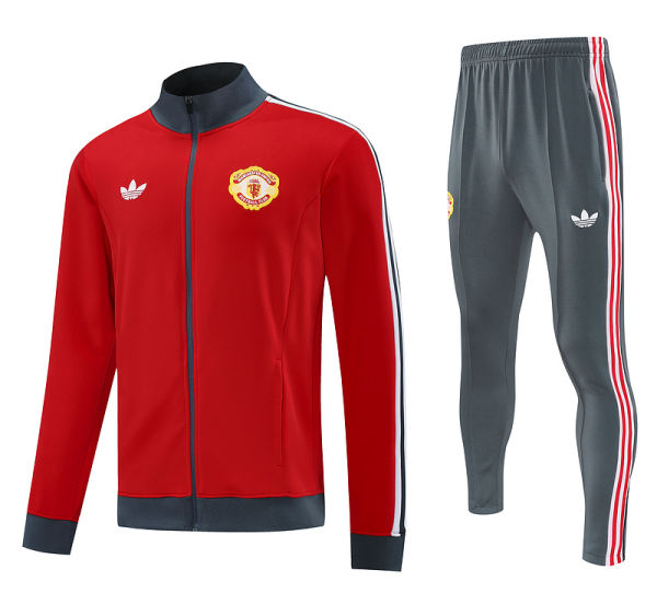 2025 M Utd Red Jacket Tracksuit