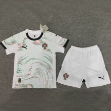 2025/26 Portugal Away White Kids Soccer Jersey