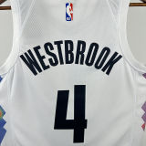 2025 Nuggets WESTBROOK #4 White City Edition NBA Jersey