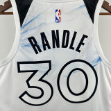 2025 Timberwolves RANDLE #30 White City Edition NBA Jersey