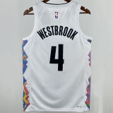 2025 Nuggets WESTBROOK #4 White City Edition NBA Jersey