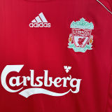 2006/08 LFC Home Red Long Sleeve Retro Soccer Jersey