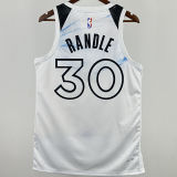 2025 Timberwolves RANDLE #30 White City Edition NBA Jersey