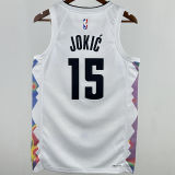 2025 Nuggets JOKIC #15 White City Edition NBA Jersey