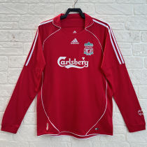 2006/08 LFC Home Red Long Sleeve Retro Soccer Jersey
