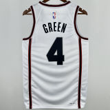 2025 Rockets GREEN #4 White City Edition NBA Jersey