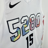 2025 Nuggets JOKIC #15 White City Edition NBA Jersey