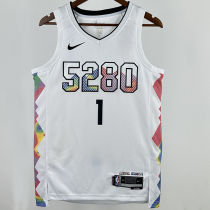 2025 Nuggets PORTER JR. #1 White City Edition NBA Jersey