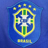 2006 Brazil Away Blue Retro Soccer Jersey