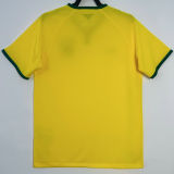 2014 Brazil Home Yellow Retro Soccer Jersey