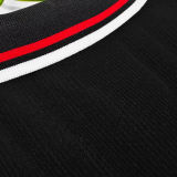 1998/99 M Utd Black Retro Long Sleeve Soccer Jersey